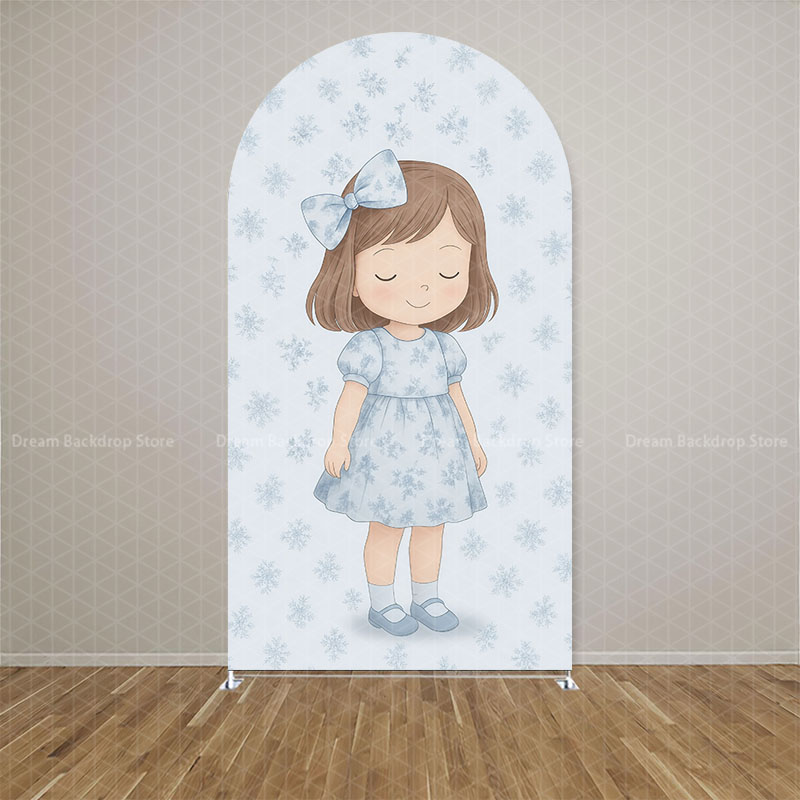Photography Lighting Names - Custom Name Light Blue Bow Floral
