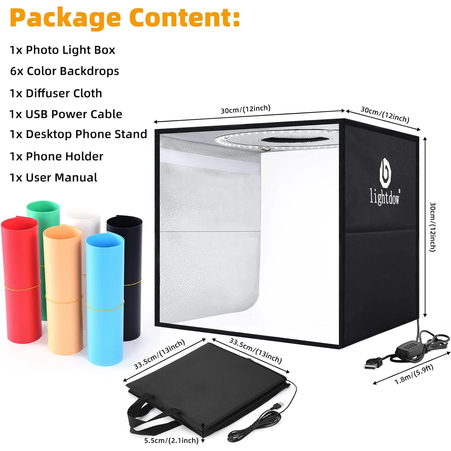 Photography Lighting Kits - Lightdow Photo Studio Light Box Kit