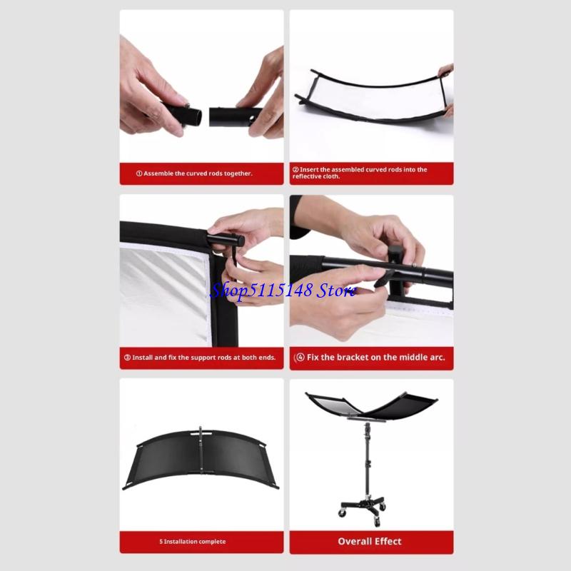 F3MA Compactly Curved Photogra - Photography Lighting Reflectors ulasan dan harga