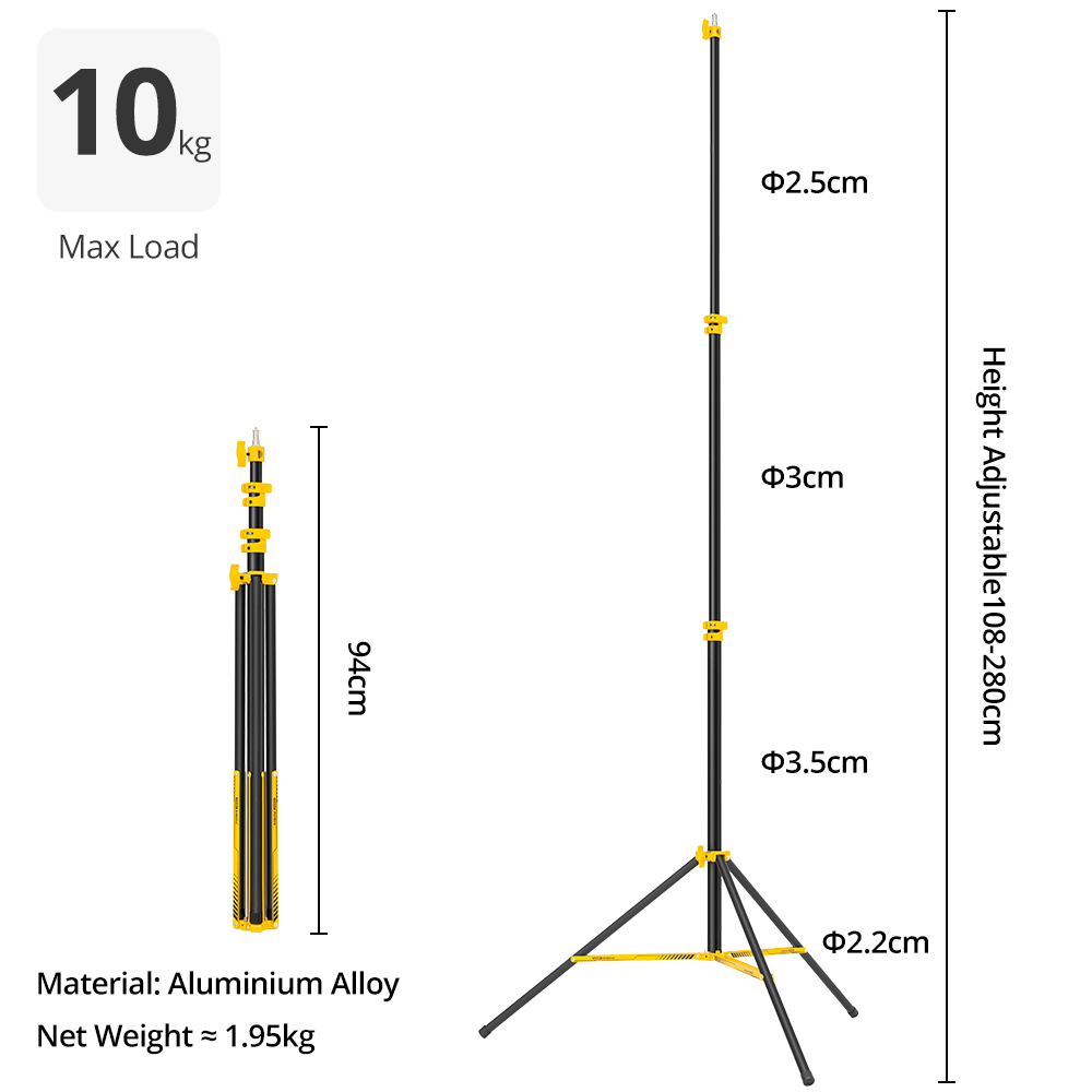 AMBITFUL GM280Y 280cm Professi - Photography Lighting For Products ulasan dan harga