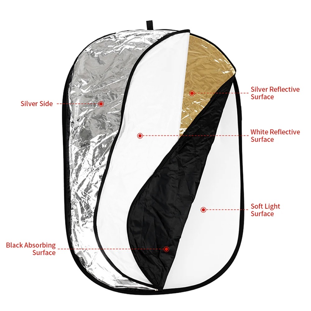 Portable 5 in 1 Collapsible Ph - Photography Lighting Reflectors ulasan dan harga